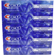 Crest 3D White ADVANCED Whitening 5 PACK (5x147g)